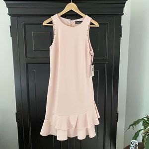 Pink sleeveless Ivanka Trump dress